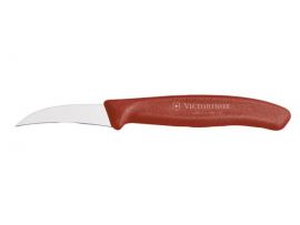 Кухонный нож Victorinox SwissClassic Shaping 6 см изогнутый с красной ручкой