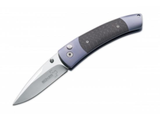Нож Boker Plus "Titanium Blues" Клинок 6.4 cм. Скл.