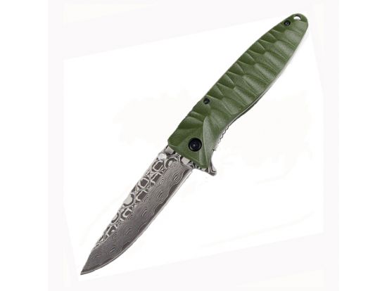 Нож Ganzo G620g-2 зеленый травление