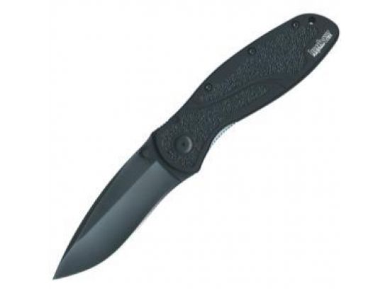 Нож KAI Kershaw Black Blur (Sandvik 14C28N, черное покрытие, подпружинен)