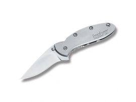 Нож KAI Kershaw Chive (420HC, рукоять полированная сталь, подарочная кор