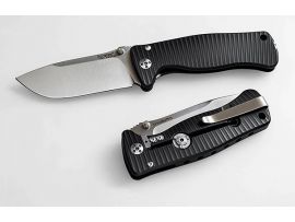 Нож Lionsteel SR MINI Black Alluminium body Inox Sleipner
