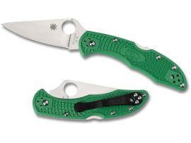 Нож Spyderco Delica 4, зеленый
