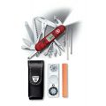 Victorinox EXPEDITION-KIT  Набор нож 91мм/33предм/крас.прозр+лин 40568-44+точилка+чехол