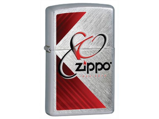 Зажигалка бензиновая Zippo 80-th ANNIVERSARY HERRINGBONE SWEEP