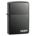 Зажигалка бензиновая Zippo BLACK ICE w/ZIPPO LOGO - Laser