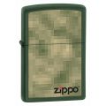 Зажигалка бензиновая Zippo DIGITAL ZIPPO GREEN