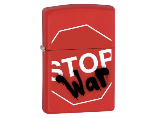 Зажигалка бензиновая Zippo STOP WAR