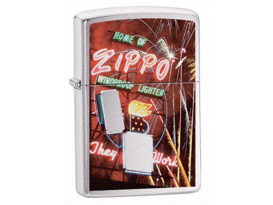 Зажигалка бензиновая Zippo 200 ZIPPO NEON SIGN