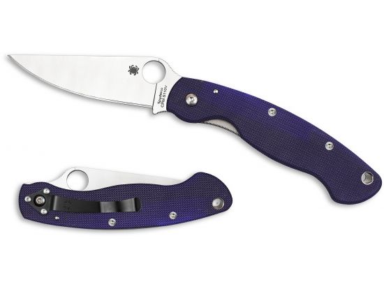 Нож Spyderco Military, S110V, синий