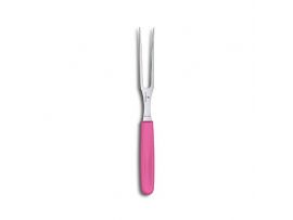 Кухонная вилка Victorinox Fibrox 15 см с роз. ручкой (блистер)