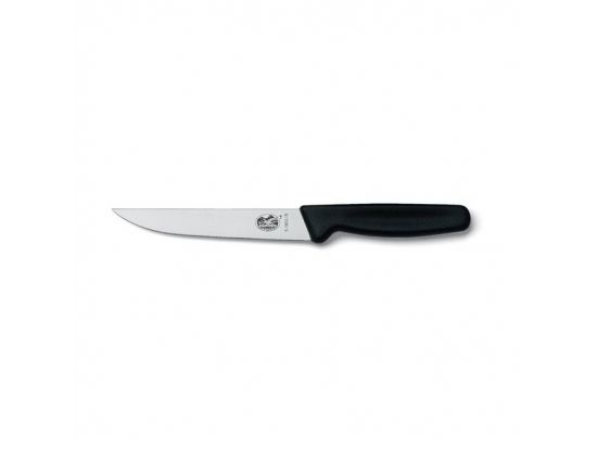 Кухонный нож Victorinox Carving 15 см узкое с черн. ручкой (блистер)