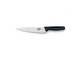 Кухонный нож Victorinox Carving 19 см широк. с черн. ручкой (блистер)