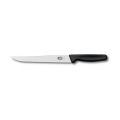 Кухонный нож Victorinox Carving 20 см узкое волн. с черн. ручкой (блистер)