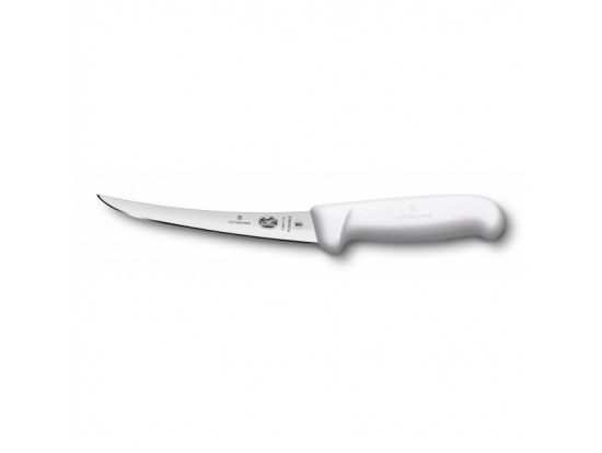 Кухонный нож Victorinox Fibrox Boning 15 см обвалочный Flex с бел. ручкой