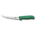 Кухонный нож Victorinox Fibrox Boning 15 см обвалочный Flex с зел. ручкой