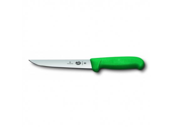 Кухонный нож Victorinox Fibrox Boning 15 см обвалочный с зеленой ручкой