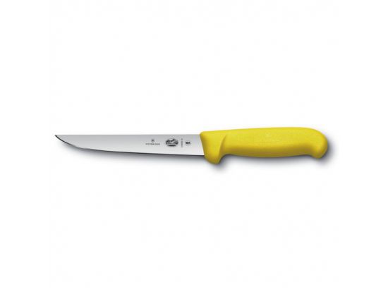 Кухонный нож Victorinox Fibrox Boning 15 см обвалочный с желт. ручкой