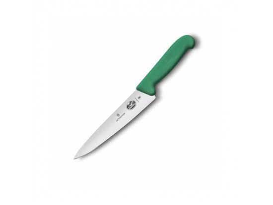 Кухонный нож Victorinox Fibrox Carving 15 см с зел. ручкой