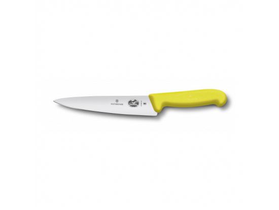 Кухонный нож Victorinox Fibrox Carving 19 см с желт. ручкой