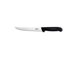 Кухонный нож Victorinox Fibrox Carving 20 см узкое волн. с черн. ручкой