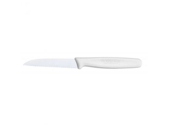 Кухонный нож Victorinox с волнистым лезвием, белый нейлон
