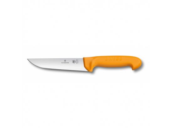 Кухонный нож Victorinox Swibo Butcher Wide 16 см с желт. ручкой