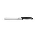 Кухонный нож Victorinox SwissClassic Bread 21 см волн. для хлеба с черн. ручкой (блистер)