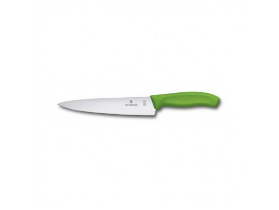 Кухонный нож Victorinox SwissClassic Carving 19 см с зел. ручкой (блистер)