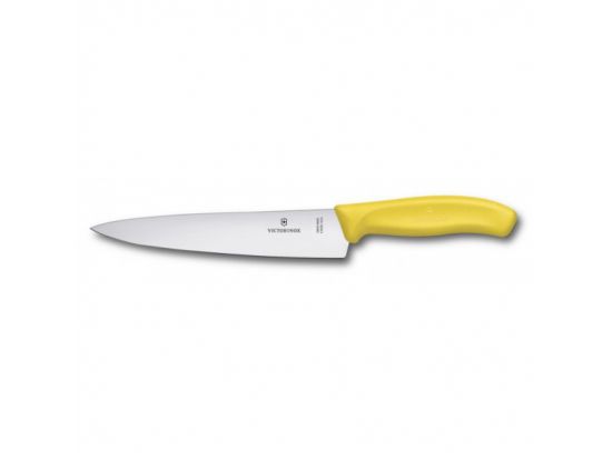 Кухонный нож Victorinox SwissClassic Carving 19 см с желт. ручкой (блистер)