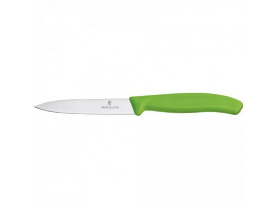 Кухонный нож Victorinox SwissClassic Paring 10 см с зел. ручкой