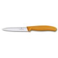 Кухонный нож Victorinox SwissClassic Paring 10 см волн. с оранж. ручкой
