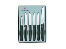 Набор кухонный Victorinox Paring Set 6 шт с черн. ручкой (5 ножей, овощечистка)