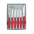 Набор кухонный Victorinox Paring Set  6 шт с крас. ручкой (5 ножей, овощечистка)
