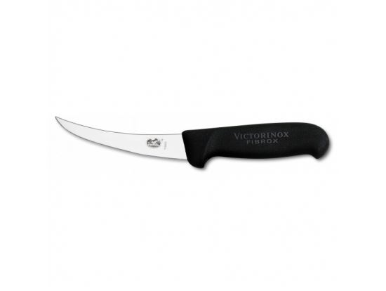 Кухонный нож Victorinox Fibrox Boning 12 см узкий обвалочный с черной ручкой