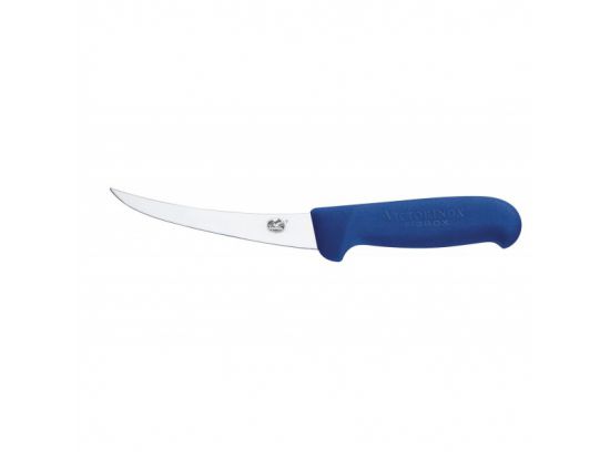 Кухонный нож Victorinox Fibrox Boning 12 см узкий обвалочный с синей ручкой