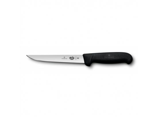 Кухонный нож Victorinox Fibrox Boning 15 см обвалочный с черной ручкой