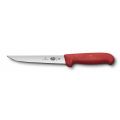 Кухонный нож Victorinox Fibrox Boning 15 см обвалочный с красной ручкой