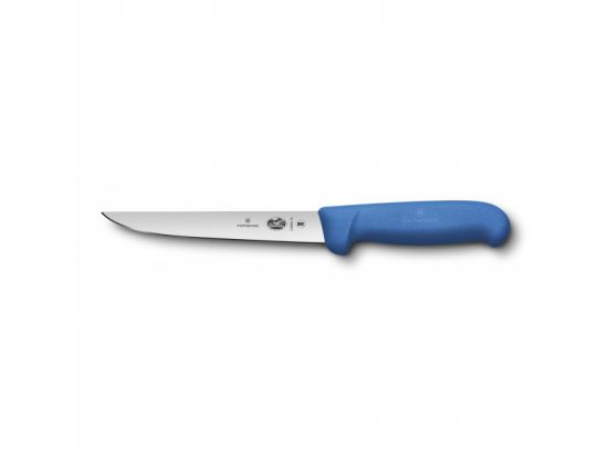 Кухонный нож Victorinox Fibrox Boning 15 см обвалочный с синей ручкой