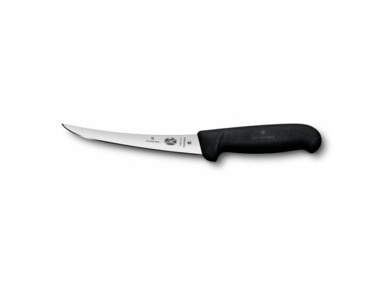 Кухонный нож Victorinox Fibrox Boning Flex 15 см узкий обвалочный с черной ручкой