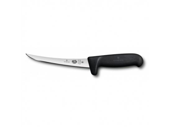 Кухонный нож Victorinox Fibrox Boning Flex 15 см узкий обвалочный с черой ручкой Safety