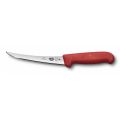 Кухонный нож Victorinox Fibrox Boning Flex 15 см узкий обвалочный с красной ручкой
