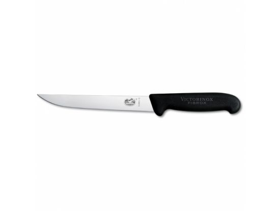 Кухонный нож Victorinox Fibrox Carving 18 см узкое с черн. ручкой