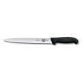 Кухонный нож Victorinox Fibrox Sausage 25 см с черной ручкой
