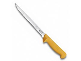 Кухонный нож Victorinox Swibo Fish Filleting гнущийся 20 см с желтой ручкой