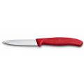 Кухонный нож VictorinoxSwissClassic Paring  8 см с красной ручкой