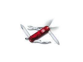 Victorinox MIDNITE MANAGER  58мм/2сл/10предм/крас.прозр /ножн/отверт/LED/ручка